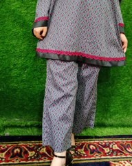 All-over Printed 2/3-piece Stitched Lawn Dress