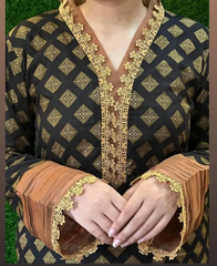 All-over Printed 2/3 Piece Stitched Lawn Dress