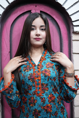 All-over Printed 3-piece Stitched Lawn Dress
