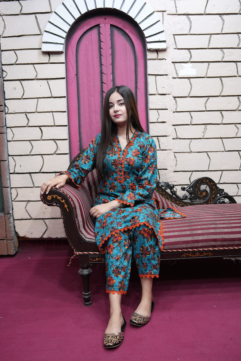 All-over Printed 3-piece Stitched Lawn Dress