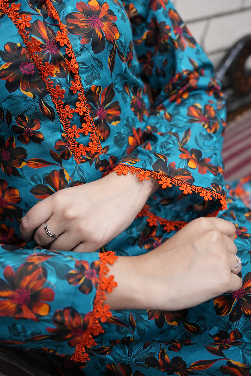 All-over Printed 3-piece Stitched Lawn Dress