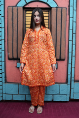 All-over Printed Stitched 3-piece Lawn Dress