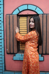 All-over Printed Stitched 3-piece Lawn Dress
