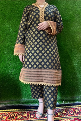 All-over Printed 2/3 Piece Stitched Lawn Dress