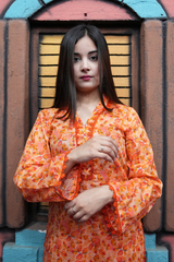 All-over Printed Stitched 3-piece Lawn Dress